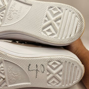CONVERSE WOMEN'S 7.5 CHUCK 70 TRANSLUCENT PATCH HI SNEAKER PAPYRUS DUNE A13430C