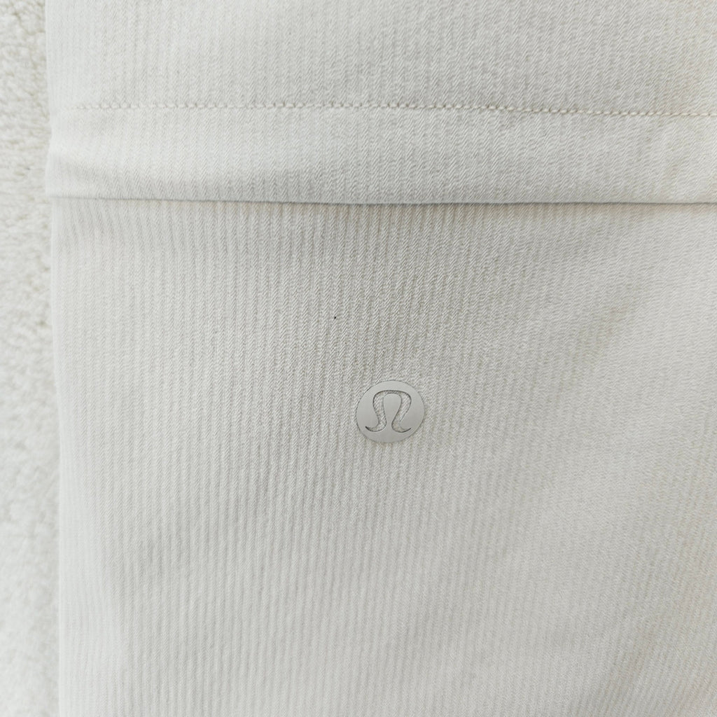 LULULEMON WOMEN'S 10 STRETCH RIB POCKETED ROMPER WHITE RARE NWT