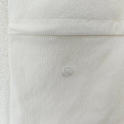 LULULEMON WOMEN'S 10 STRETCH RIB POCKETED ROMPER WHITE RARE NWT