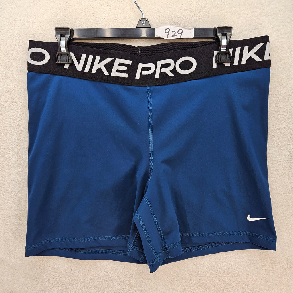 NIKE PRO MEN'S M COMPRESSION SHORTS DRI FIT BLUE NWOT