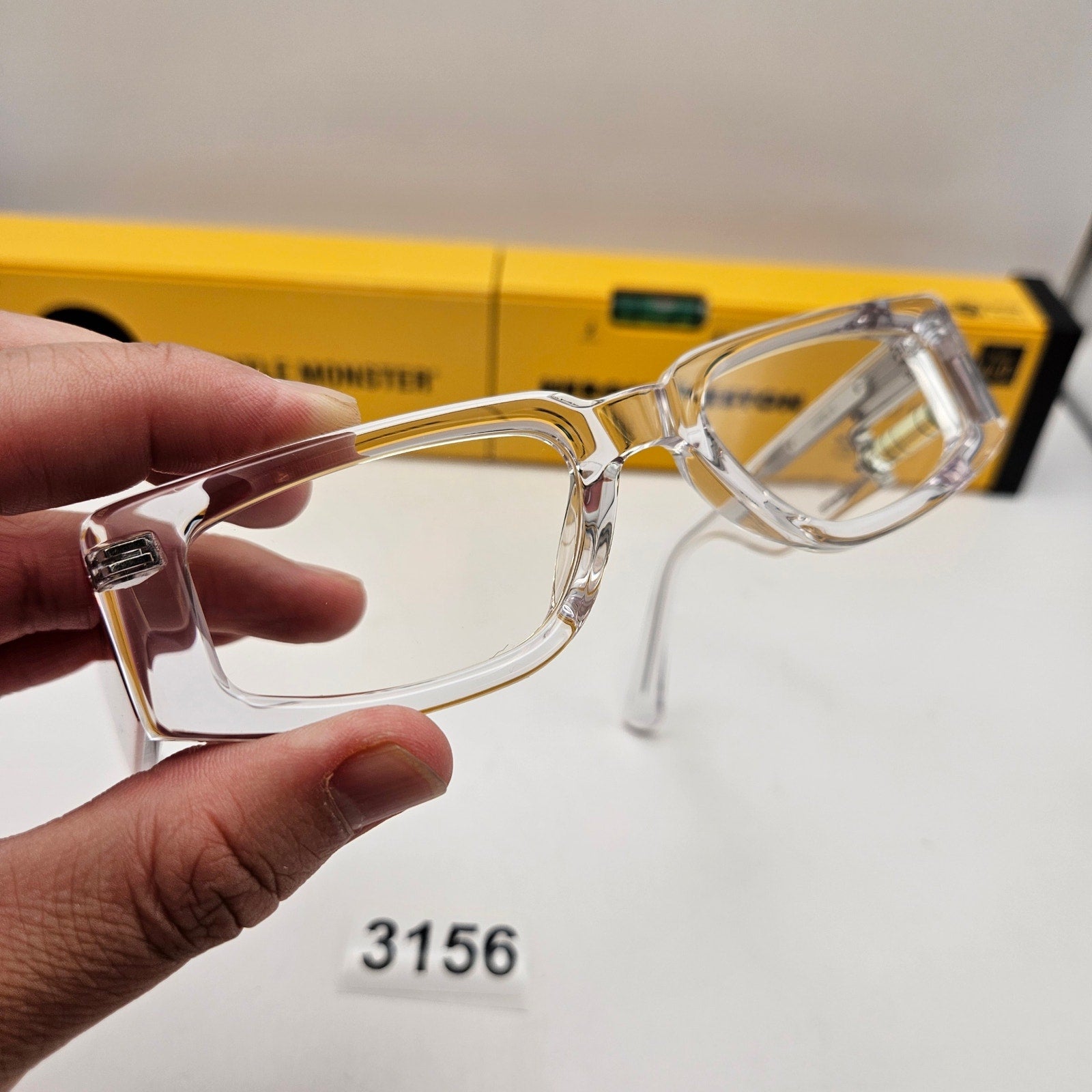HERON PRESTON X GENTLE MONSTER LEVEL 0 CLEAR BUBBLE LEVEL GLASSES RARE NIB