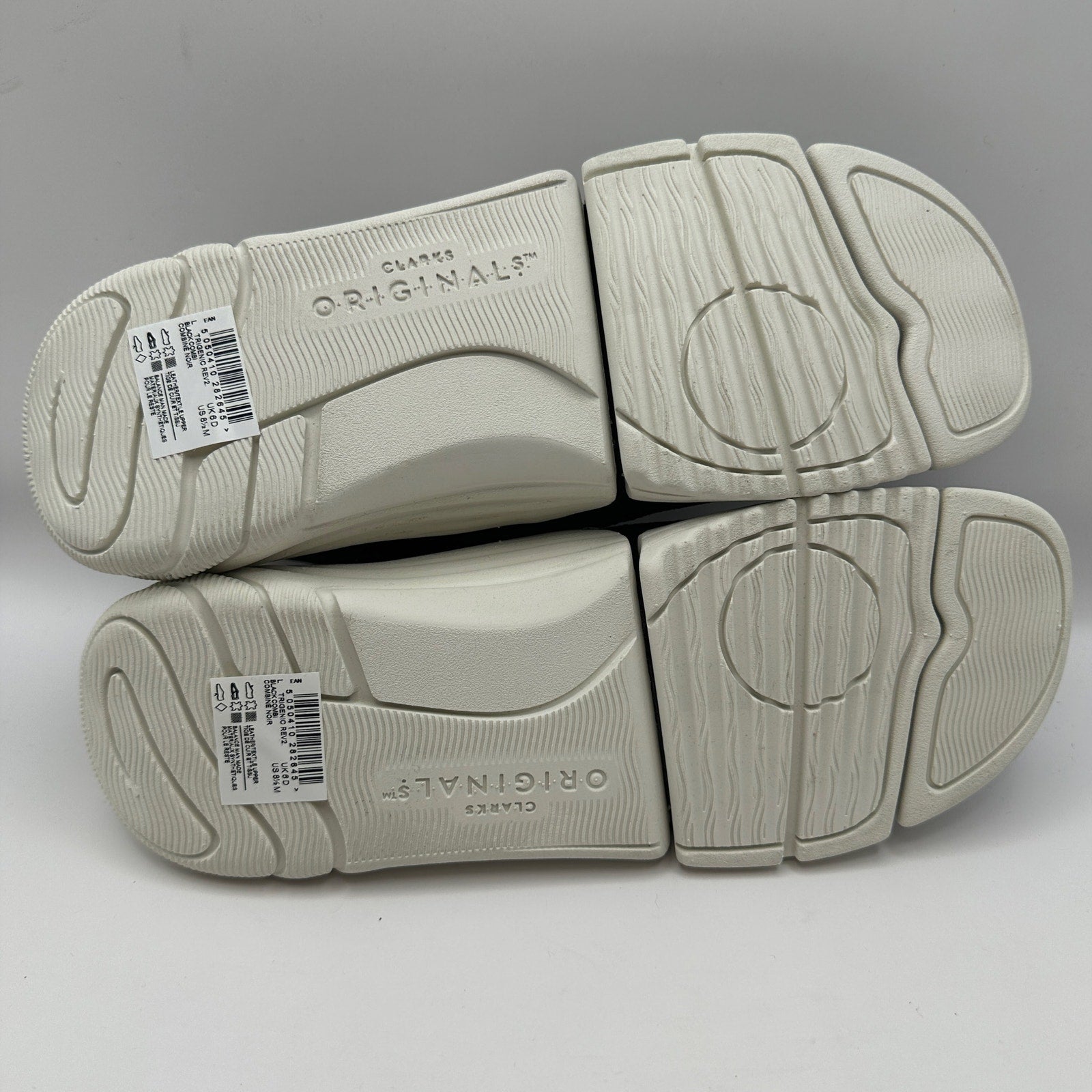 CLARKS Women's 8.5 Trigenic REV2 Black/White Original Classic