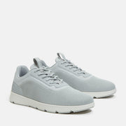 TIMBERLAND MEN'S 8.5 PARKER STREET LOW LACE UP SNEAKER LT GREY KNIT NIB