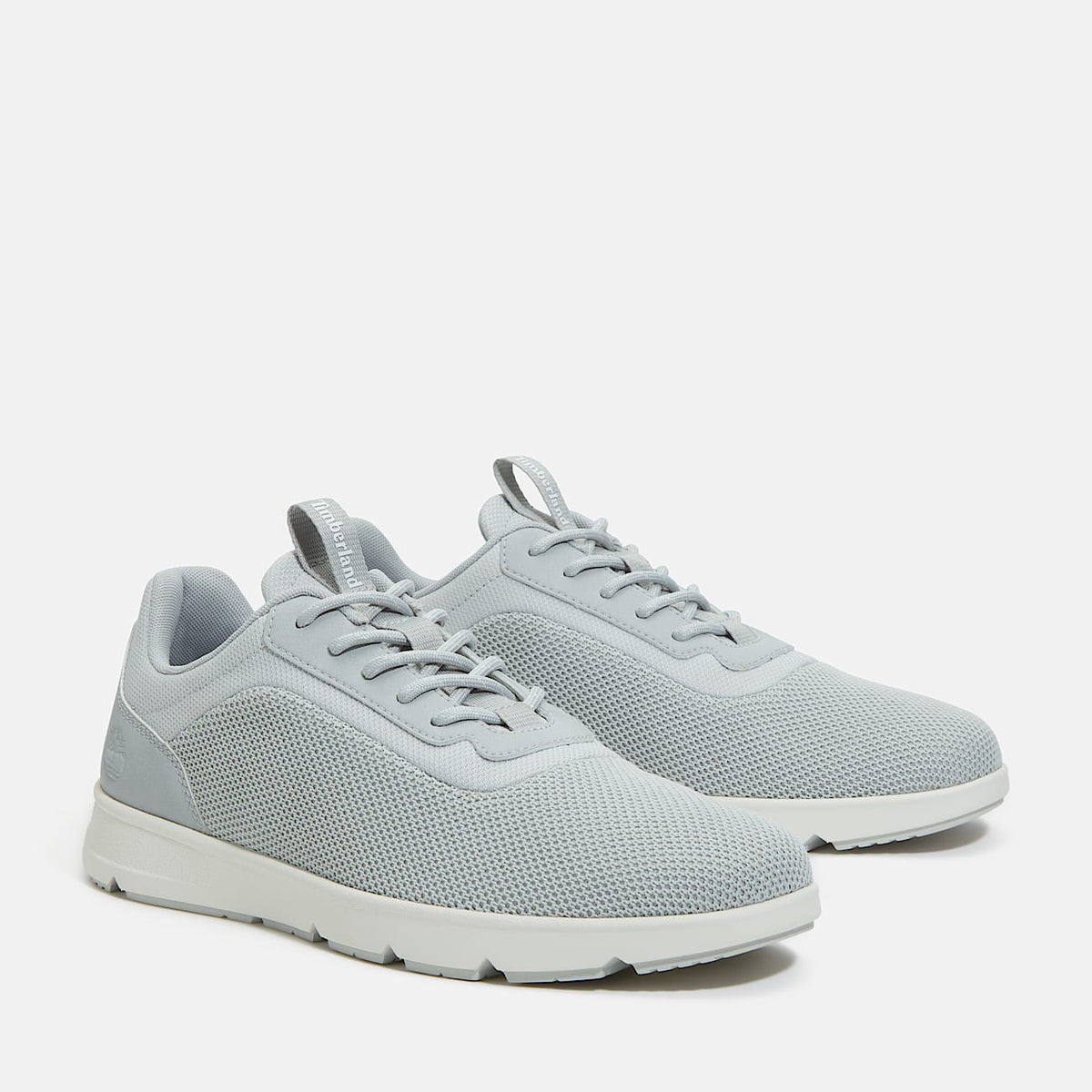 TIMBERLAND MEN'S 8.5 PARKER STREET LOW LACE UP SNEAKER LT GREY KNIT NIB