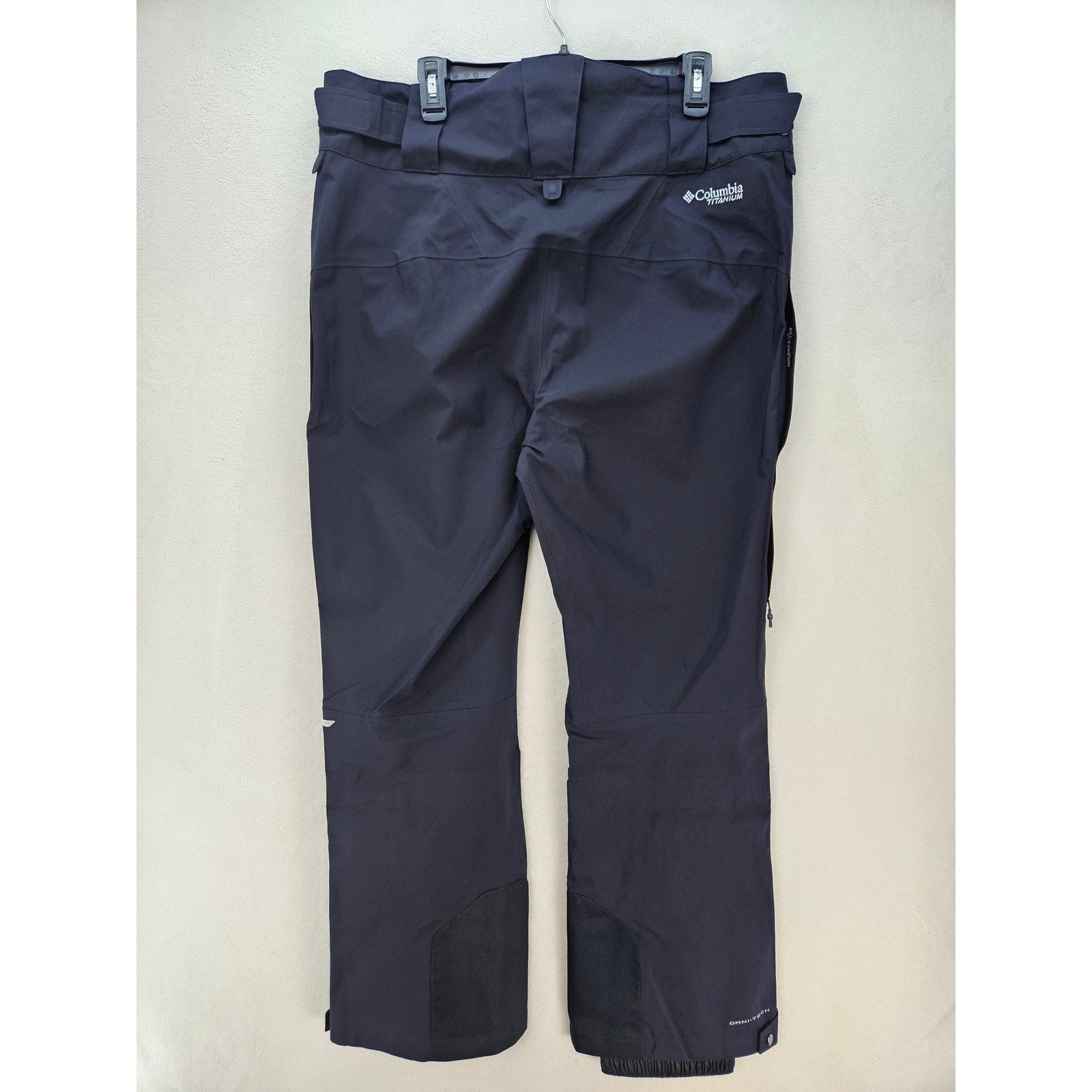 COLUMBIA WOMEN'S XL TITANIUM PLATINUM PEAK III 3L PANT BLACK OMNI TECH SKI SNOW