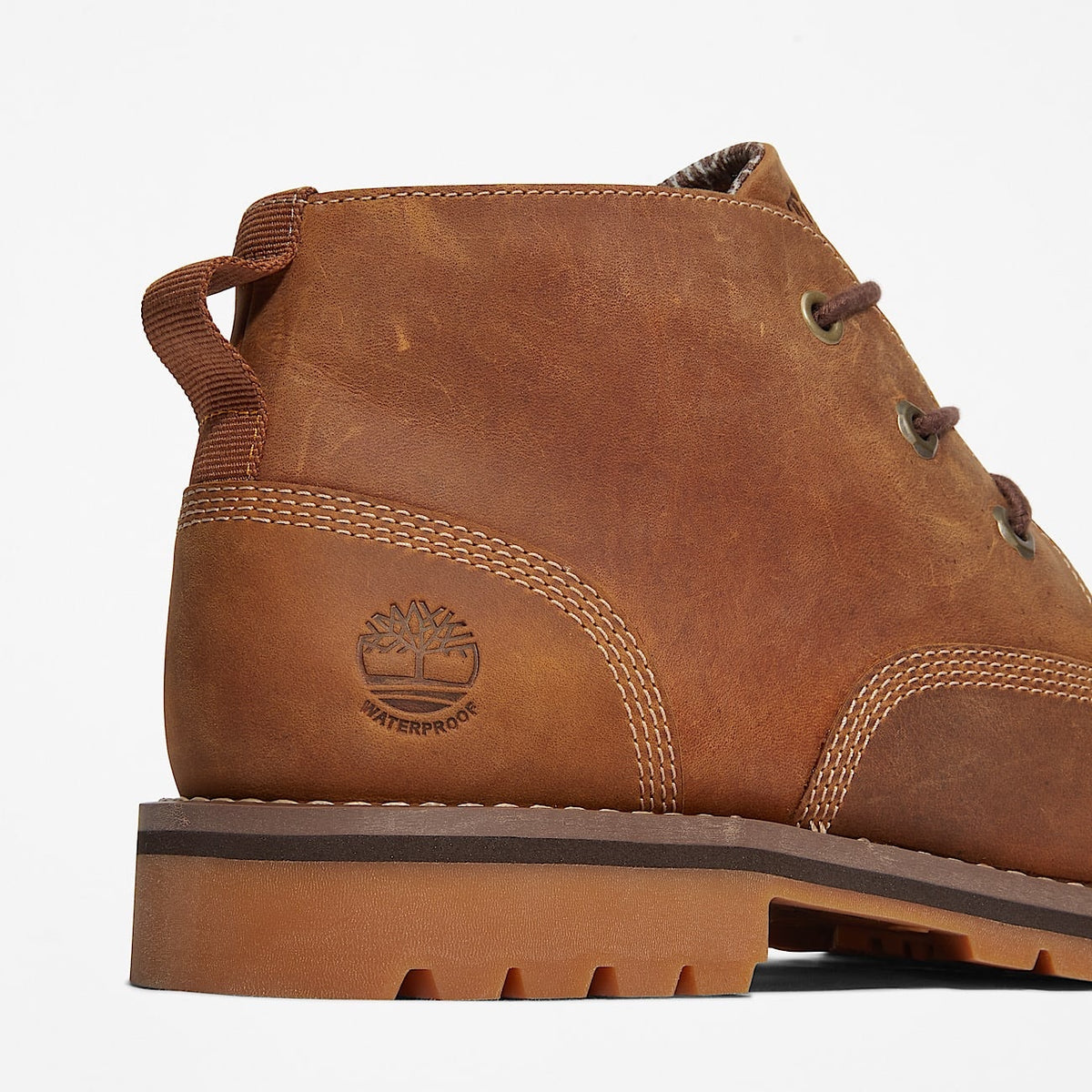 TIMBERLAND MEN'S 13 LARCHMONT MID LACED WATERPROOF SADDLE BROWN NIB A2NF3