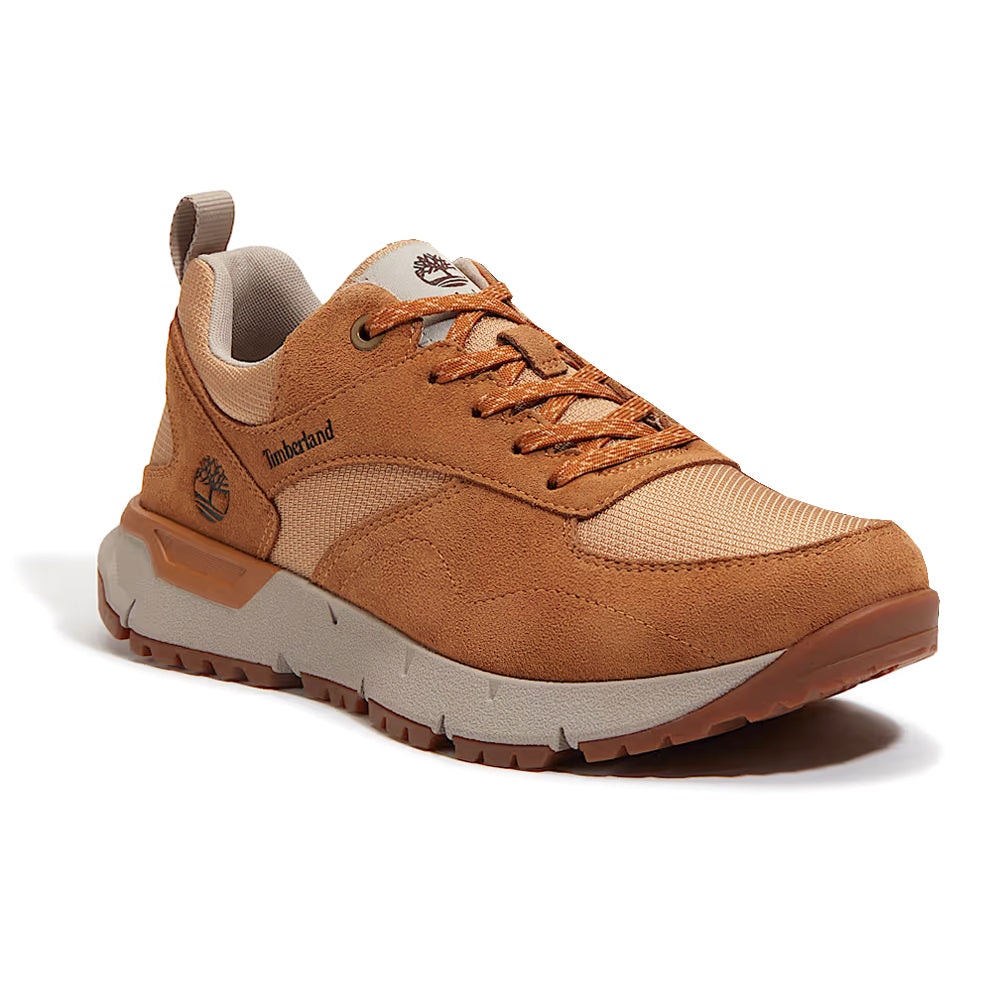TIMBERLAND MEN'S 7.5 VOYAGER PARK LOW LACE SNEAKER WHEAT NIB