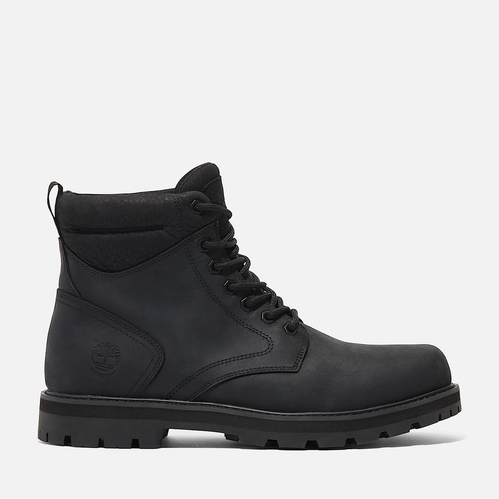 TIMBERLAND MEN'S 9.5 BRITTON ROAD MID LACE UP WATERPROOF FULL GRAIN BOOT BLK NIB