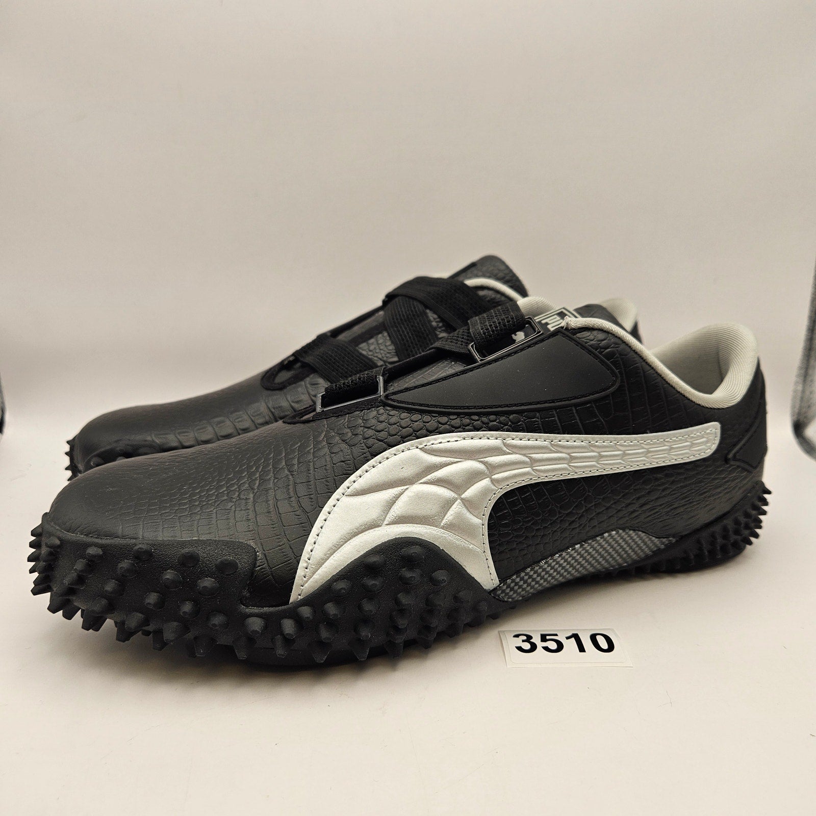 PUMA X A$AP ROCKY MEN'S 10 BLACK CROC MOSTRO 404408-01 SILVER CARBON NWOB