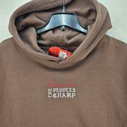 SHOE PALACE X MUHAMMAD ALI 2XL THE PEOPLE'S CHAMP GRAPHIC PULLOVER HOODIE BROWN