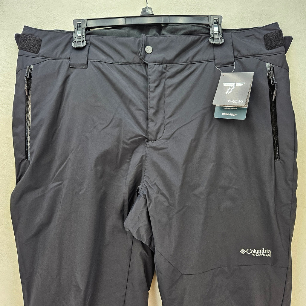 COLUMBIA WOMEN'S XXL TITANIUM SERIES CIRQUE BOWL WP SNOW PANTS BLACK NWT