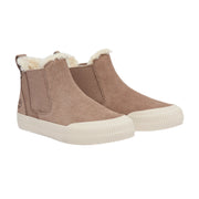 TIMBERLAND WOMEN'S 5.5 SKYLA BAY 2.0 MID WARM LINED SNEAKER TAUPE SUEDE NIB