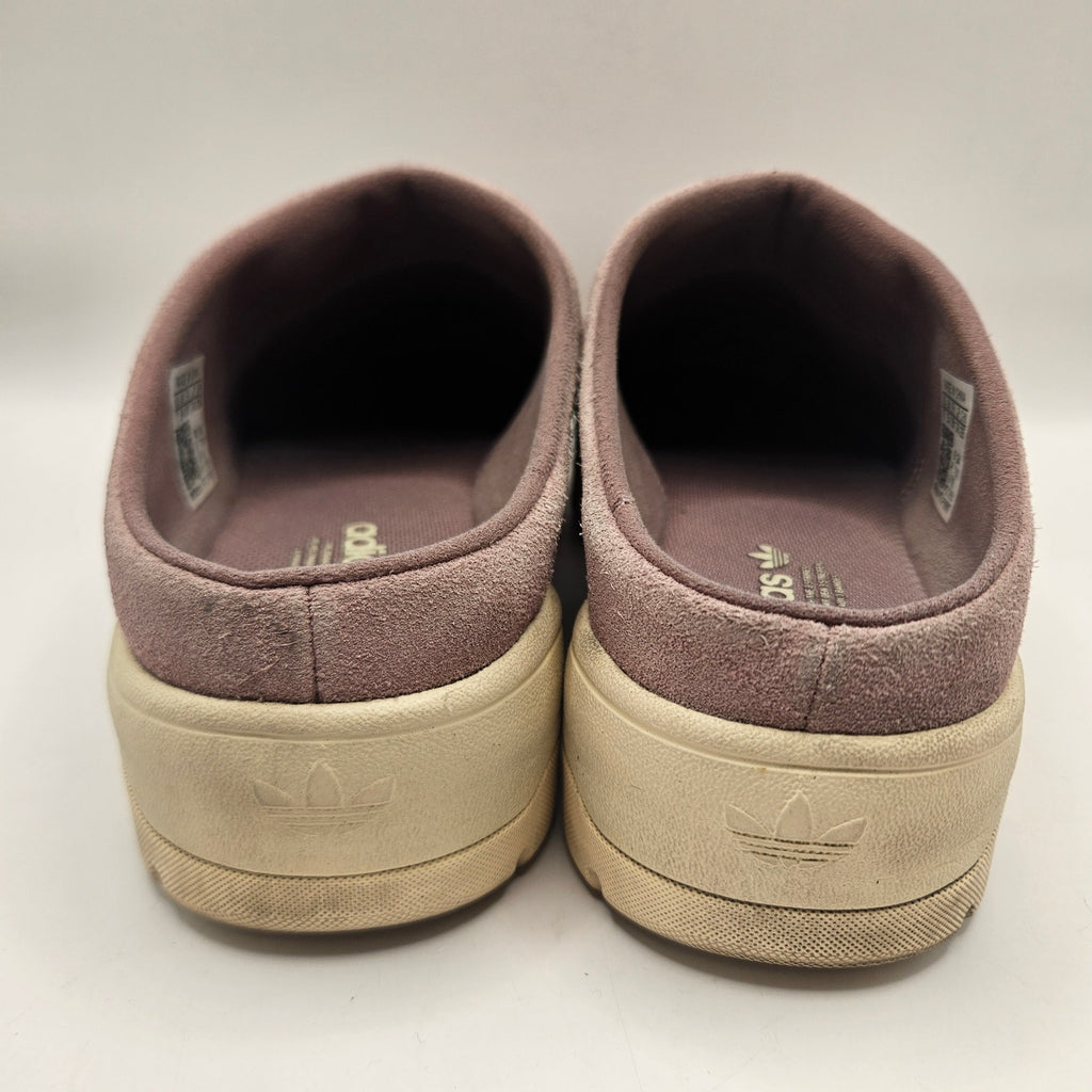 ADIDAS ORIGINAL WOMEN'S 7 ADIFOM STAN MULE BLIS PINK SUEDE SLIP ON CLOGS