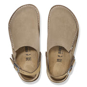 BIRKENSTOCK WOMEN'S 8 LUTRY PREMIUM SUEDE GRAY TAUPE 1025297 NARROW
