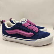 VANS M7.5 W9 KNU SKOOL NAVY BLUE PURPLE SUEDE NWOB LOW TOP SKATEBOARD SNEAKER