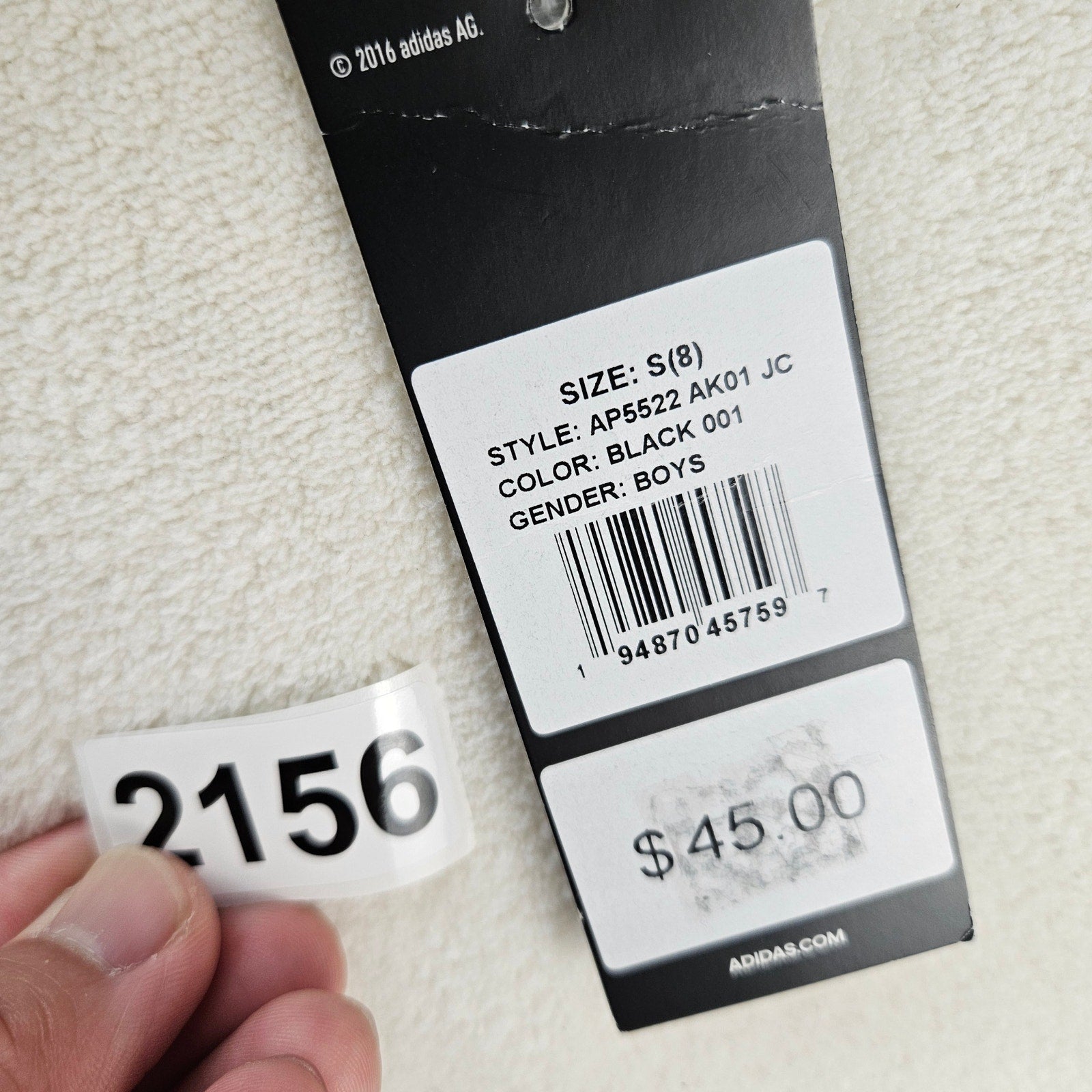 ADIDAS KIDS SMALL ACTIVE SPORTSWEAR FULL ZIP UP JACKET