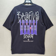 LI-NING MEN'S LARGE (ASIA 3XL) BAD FIVE BLACK HEAVY WEIGHT TEE SHIRT