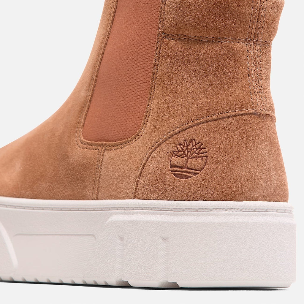 TIMBERLAND WOMEN'S 9.5 LAUREL COURT MID PULL ON SNEAKER RUST SUEDE NIB