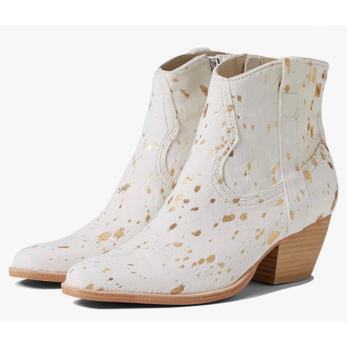 DOLCE VITA WOMEN'S 6.5 SILMA GOLD MULTI CALF HAIR NIB