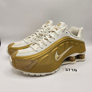 NIKE WOMEN'S 7 SHOX METALLIC GOLD SOFT PEARL WHITE NWOB AR3565-010