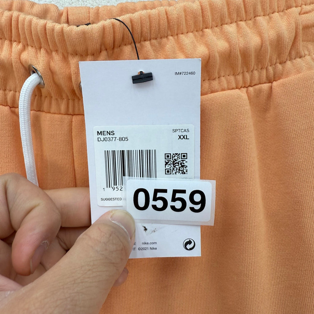NIKE GENDER NEUTRAL XX-LARGE COMFY ORANGE SHORTS DJ0377-805