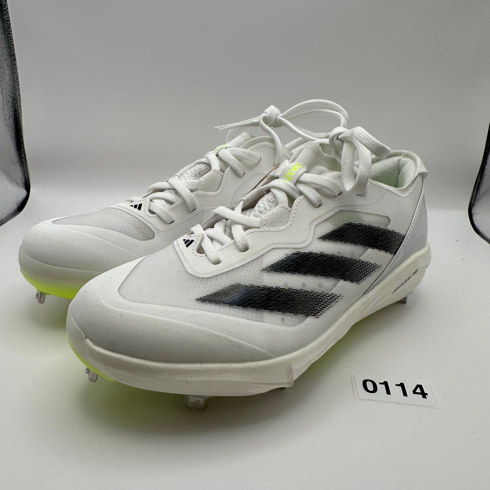 Adidas Adizero Instinct+ Softball Cleats Wms 7.5 White/Neon