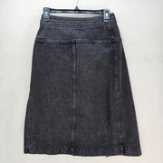 3.1 PHILLIP LIM DENIM WRAP SKIRT WOMEN'S SIZE 0 WASHED BLACK MSRP $450 NWT