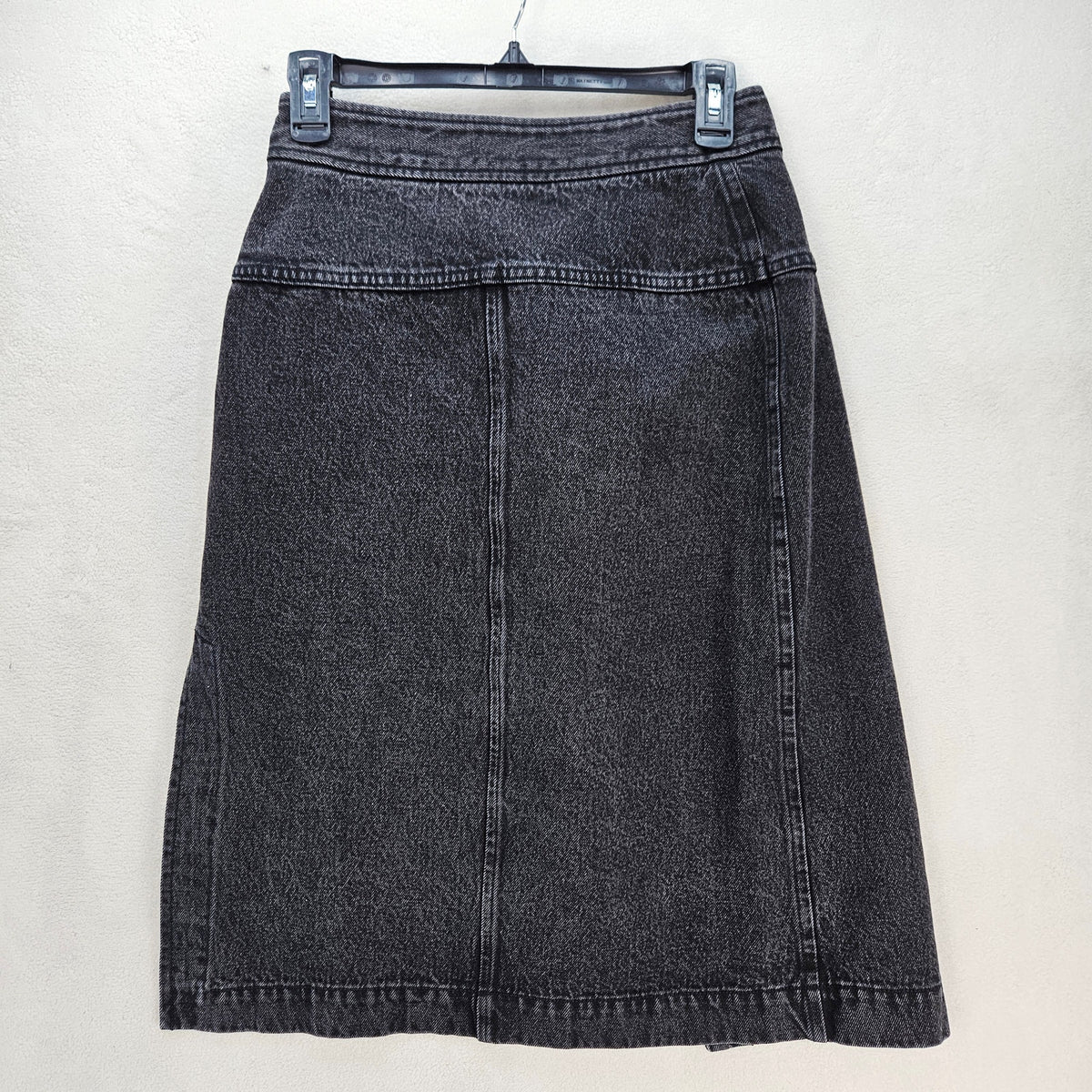 3.1 PHILLIP LIM DENIM WRAP SKIRT WOMEN'S SIZE 0 WASHED BLACK MSRP $450 NWT
