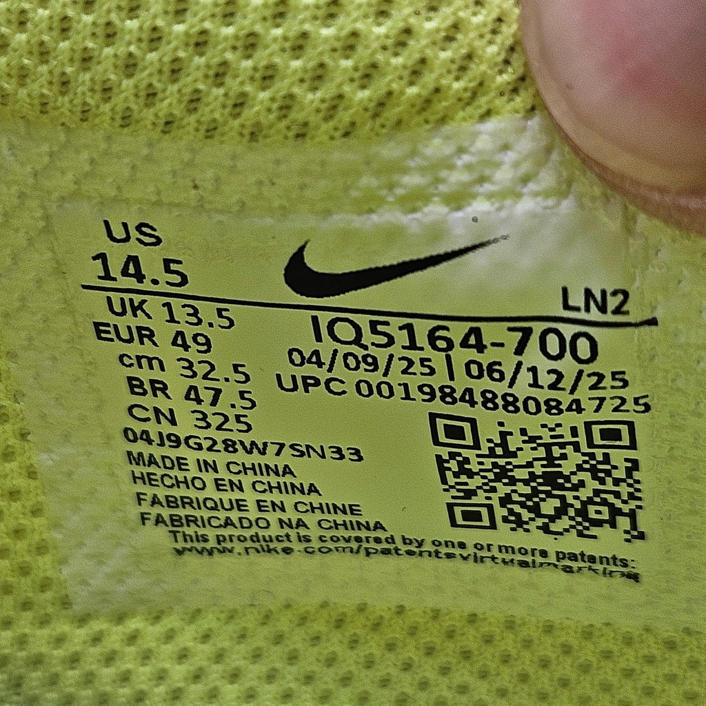 NIKE MEN'S 14.5 VAPOR SPEED 3 FOOTBALL CLEATS VOLT/SILVER IQ5164-700 NWOB