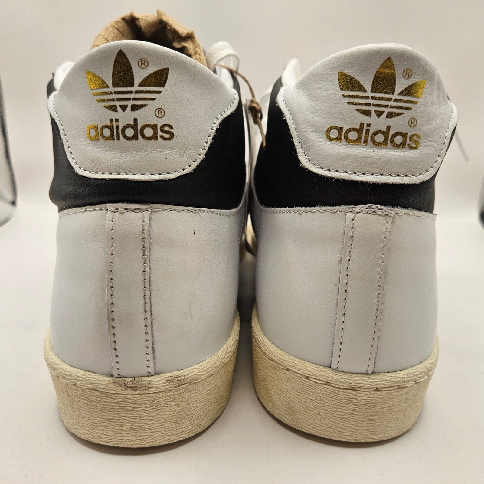 ADIDAS ORIGINALS MEN'S 13 JABBAR HI CLOUD WHITE CORE BLACK JI3445 NWOB
