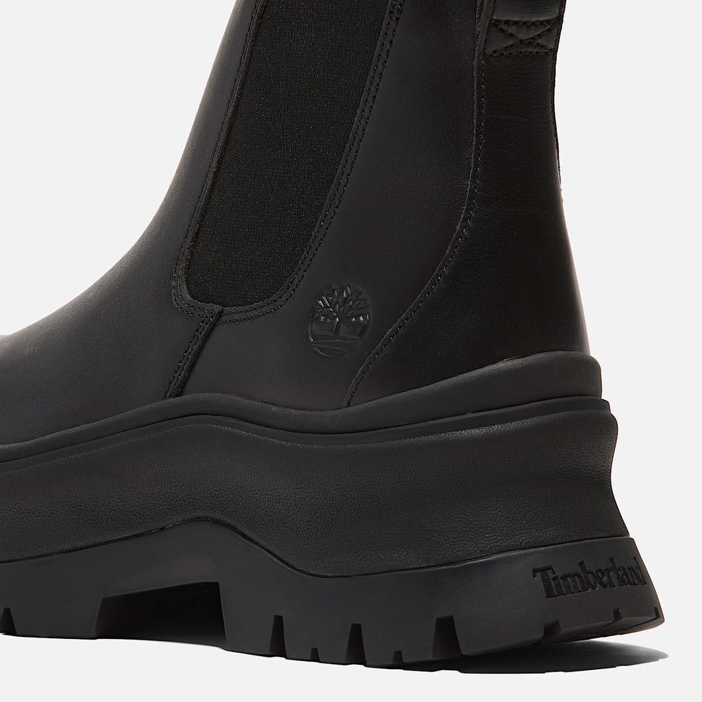TIMBERLAND WOMEN'S 8 ROXIE LANE MID CHELSEA BOOT BLACK FULL GRAIN NIB