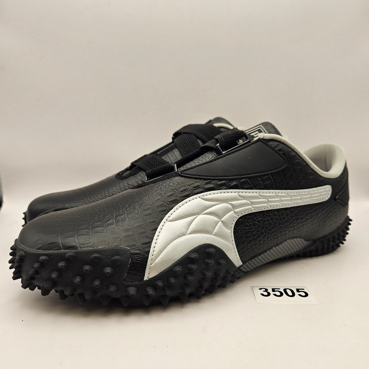PUMA X A$AP ROCKY MEN'S 10.5 BLACK CROC MOSTRO 404408-01 SILVER CARBON NWOB