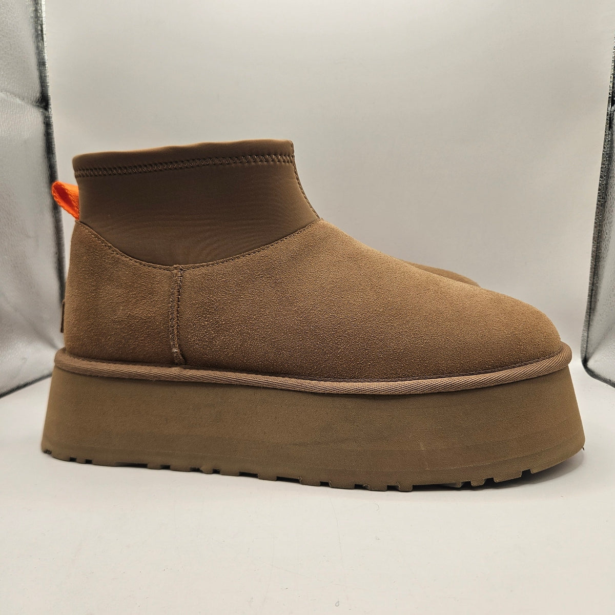 UGG WOMEN'S 11 CLASSIC MINI DIPPER PLATFORM WOLL LINED NWOB 1168170 WHEAT NWOB