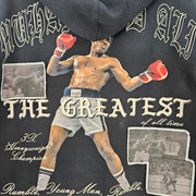SHOE PALACE X MUHAMMAD ALI 2XL THE GREATEST OF ALL TIME GRAPHIC HOODY BLK