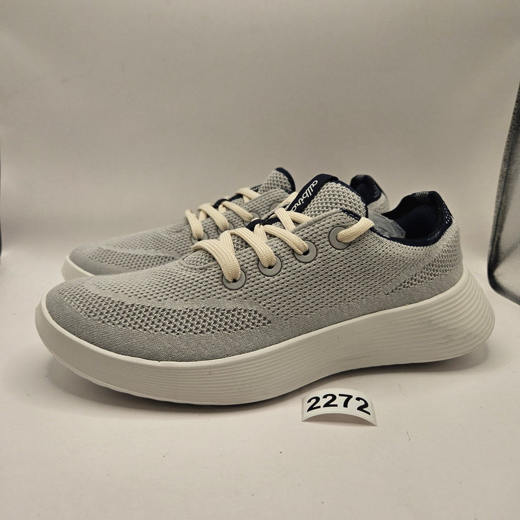 ALLBIRDS MEN'S 8 OFF WHITE TREE RUNNER GO GRAY NAVY NWOB