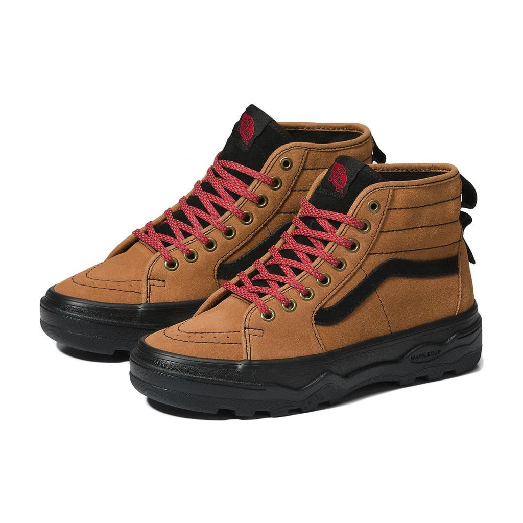 VANS WOMEN'S 8.5 SENTRY SK8 HI HIKER SUEDE BROWN BLACK NIB