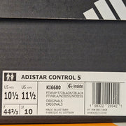 ADIDAS MEN'S 10.5 ADISTAR CONTROL 5 KI6680 BLACK METALLIC PURPLE NIB