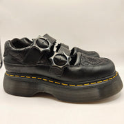 DR MARTENS WOMEN'S 6 WEDNESDAY ADAMS BUZZ MARY JANE BLACK PLATFORM SHOES BLACK