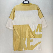 NIKE WOMEN'S SMALL AIR FOOTBALL JERSEY DRESS GOLDEN WHITE FN2253-700 NWT