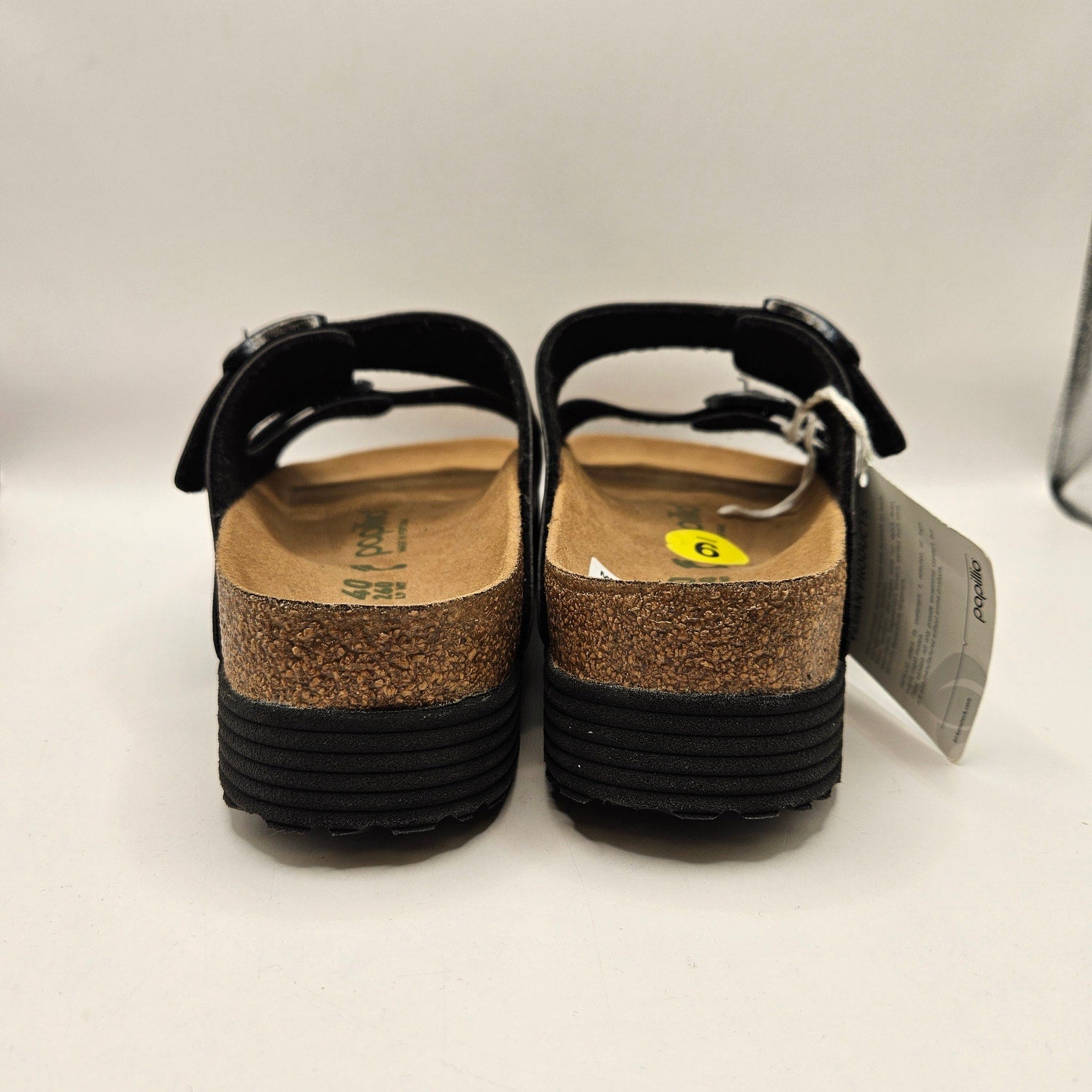 PAPILLIO BY BIRKENSTOCK WOMEN'S 9 TWO STRAP ARIZONA PLATFORM SLIDE COMFORT NWT