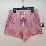 LOT OF 2 VOLCOM WOMEN'S SMALL PINK TIE DYE LIL FLEECE SHORTS NWT