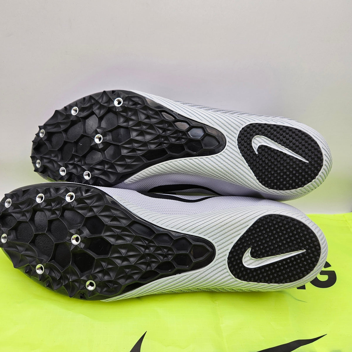 NIKE MEN'S 11.5 ZOOM RIVAL S 9 TRACK & FIELD SPRINT SPIKES GRY BLK AH1020-005