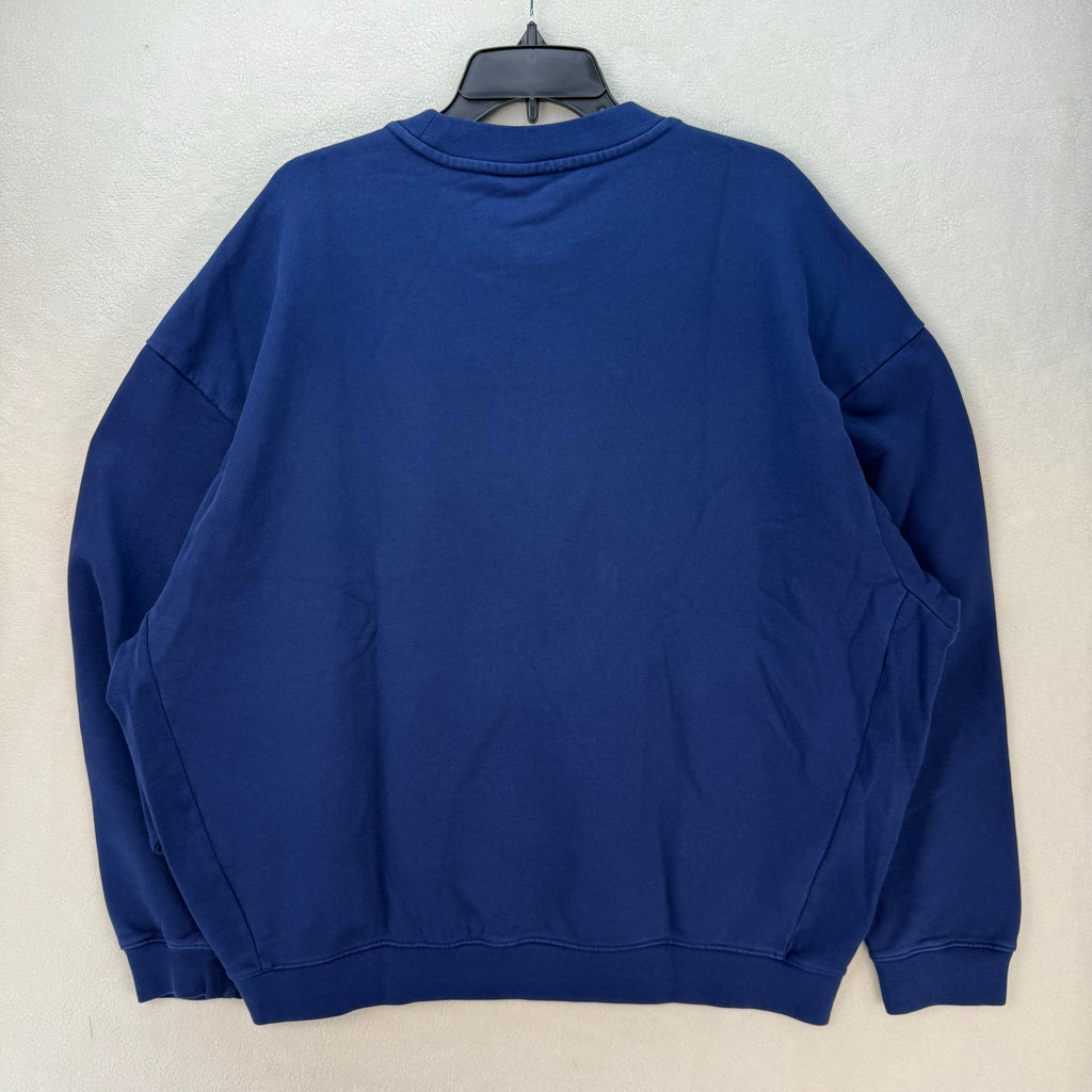 NIKE AIR MEN'S LARGE NEW YORK CREW NECK SWEATSHIRT BLUE HQ1101-492