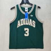 ADIDAS MEN'S SMALL ORIGINALS TREFOIL GREEN TANK SIDELINE JERSAEY KG8200 THICK