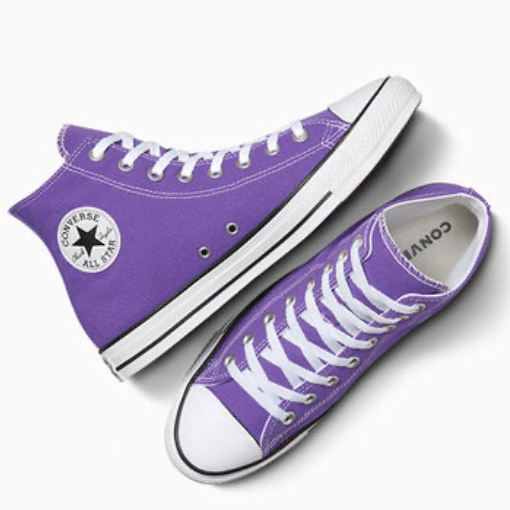 CONVERSE CHUCK TAYLOR ALLSTAR HI MEN'S 10 WOMEN'S 12 PURPLE
