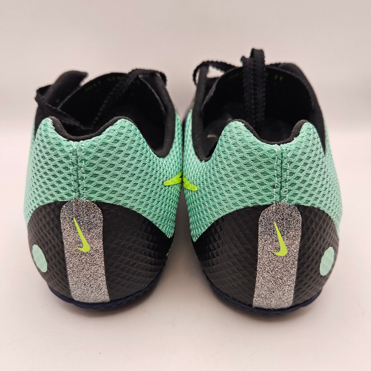 NIKE MEN'S 7.5 ZOOM RIVAL SPRINT TRACK SPIKES IM9132-300 BLACK VOLT BLUE NWOB