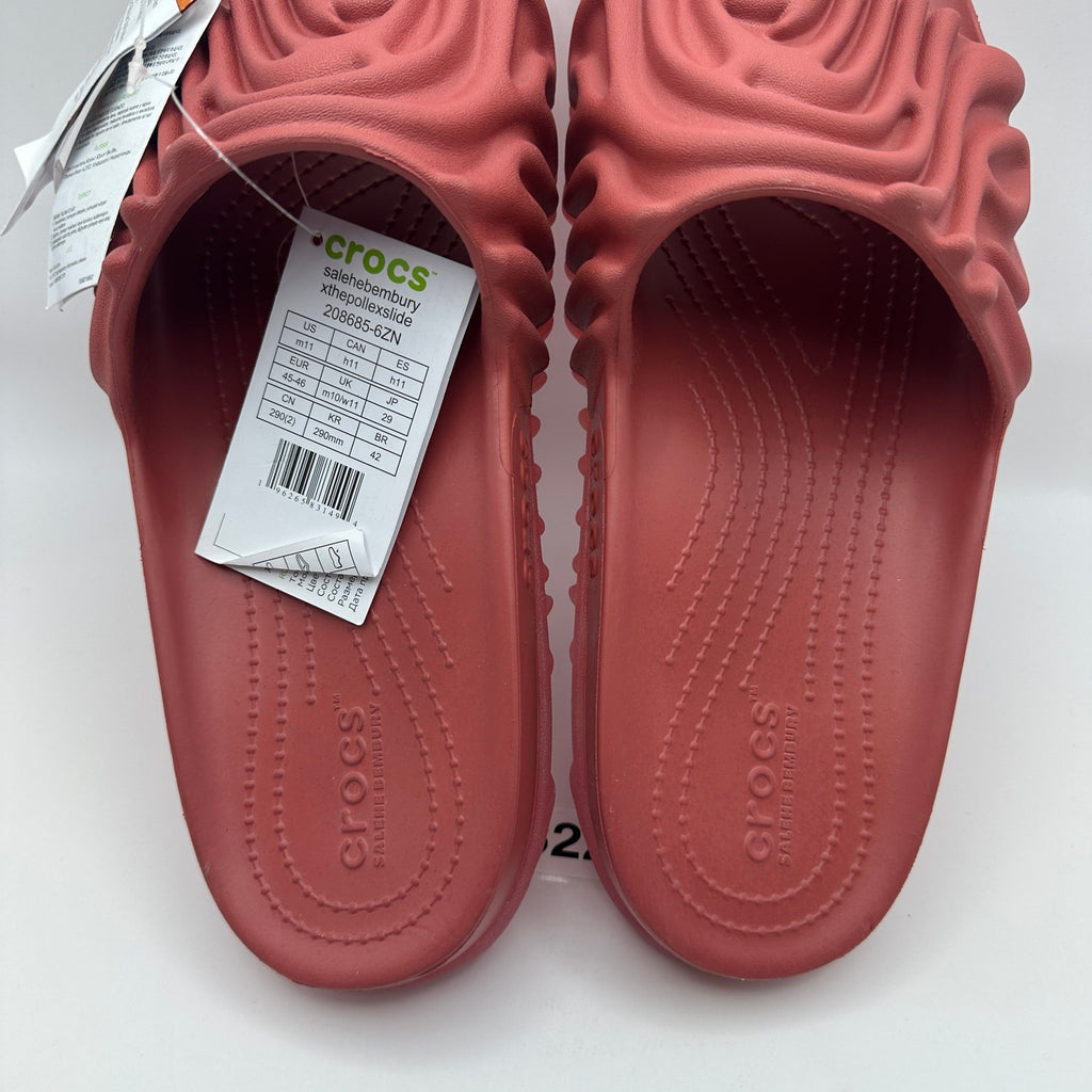 CROCS x Salehe Bembury Men's 11 Pollex Slide 208685-6ZN Guppy Red