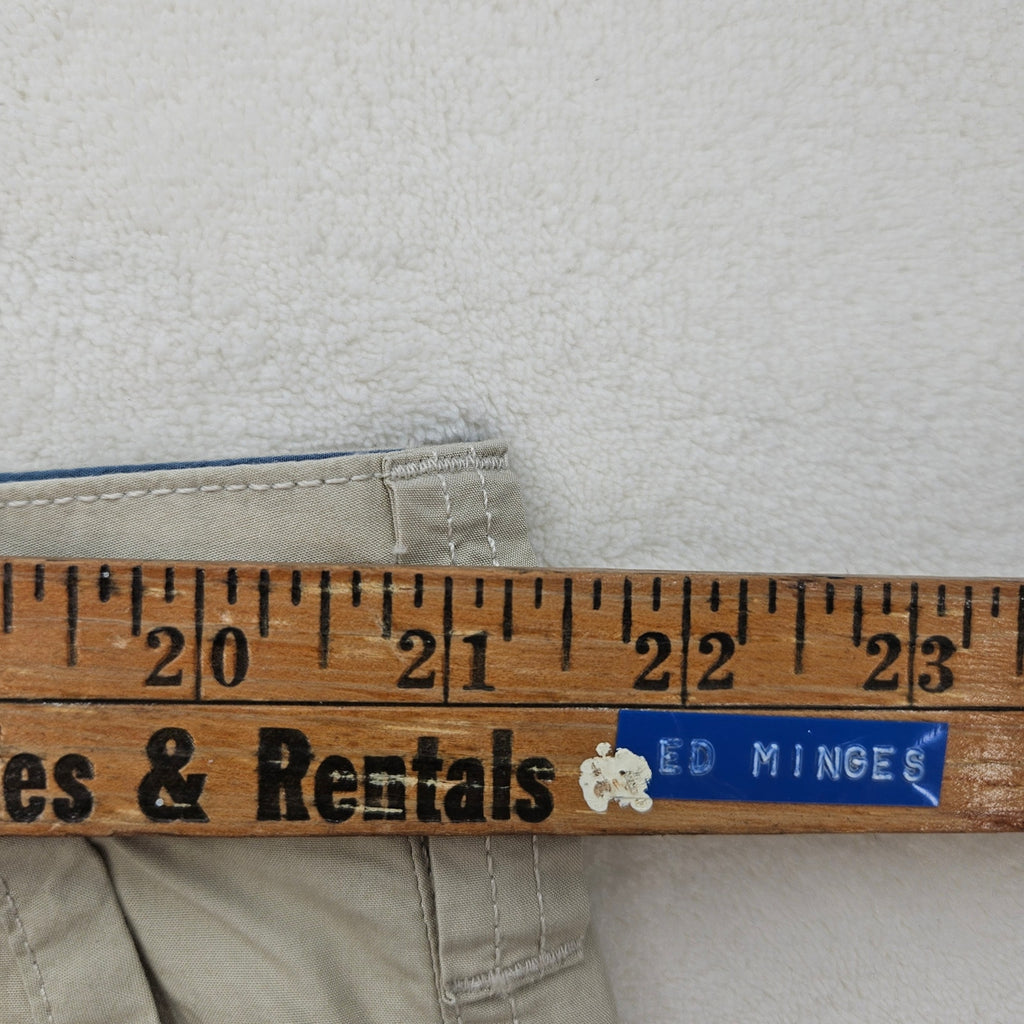 COLUMBIA MEN'S 44 WASHED OUT SHORT BEIGE 8" INSEAM NWT
