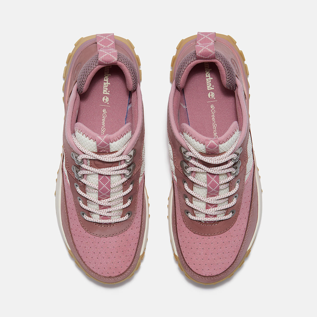 TIMBERLAND WOMEN'S 9.5 GREENSTRIDE MOTION 6 LOW LACE SNEAKER PINK NUBUCK NIB