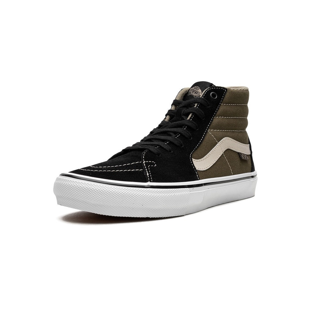VANS MEN'S 6.5 SK8 HI BLACK OLIVE GREEN NIB VN0A5FCCBKO